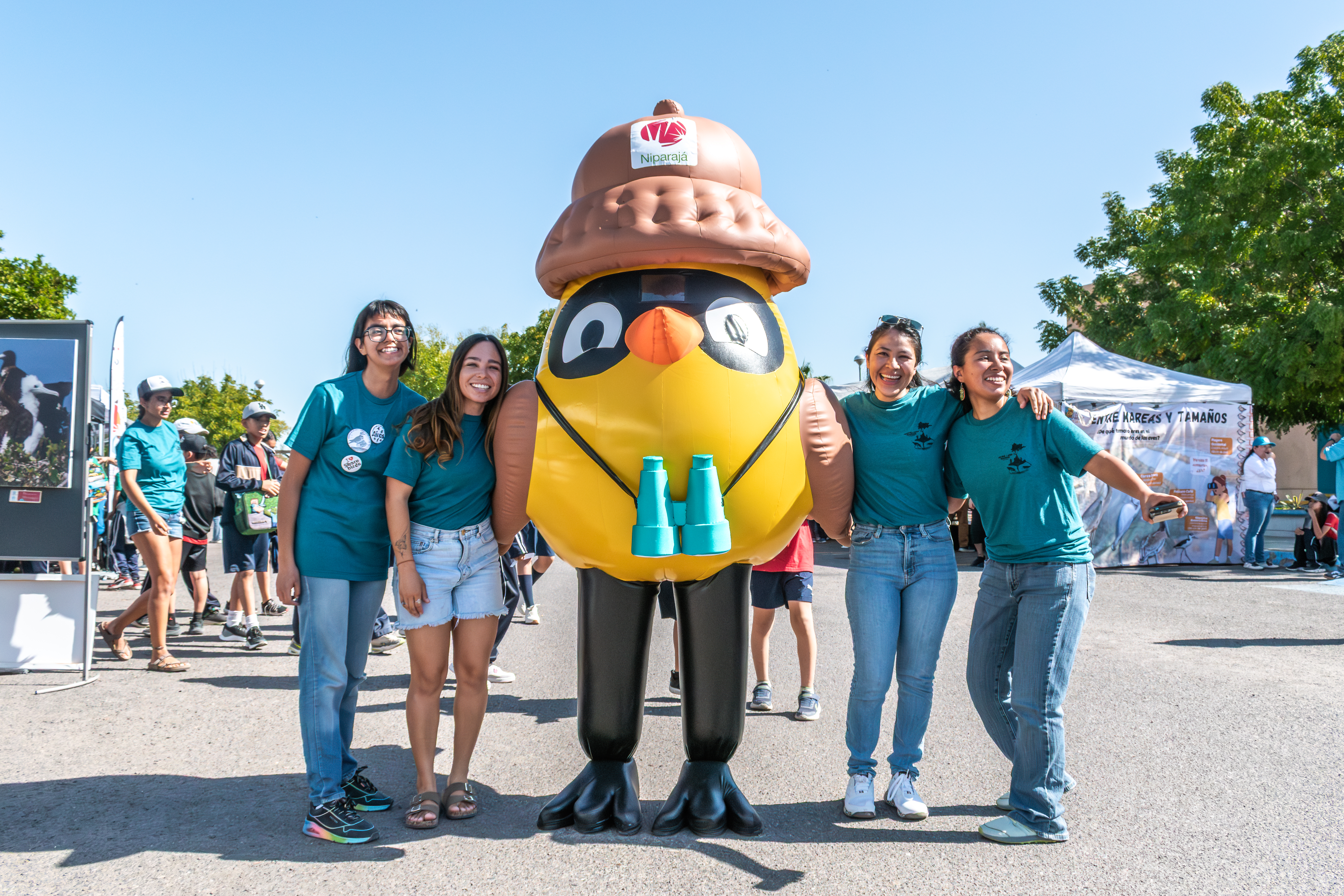 Botargas — La palomilla del agua characters interacting with the community