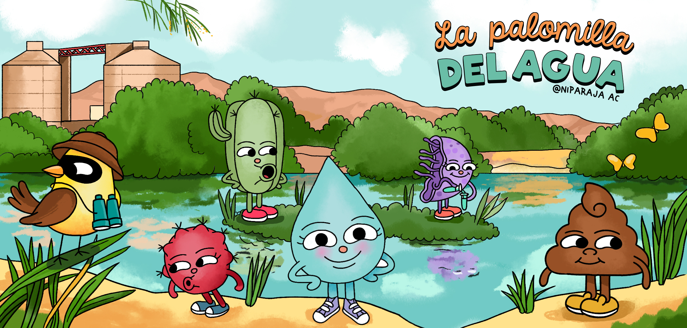 La palomilla del agua — characters