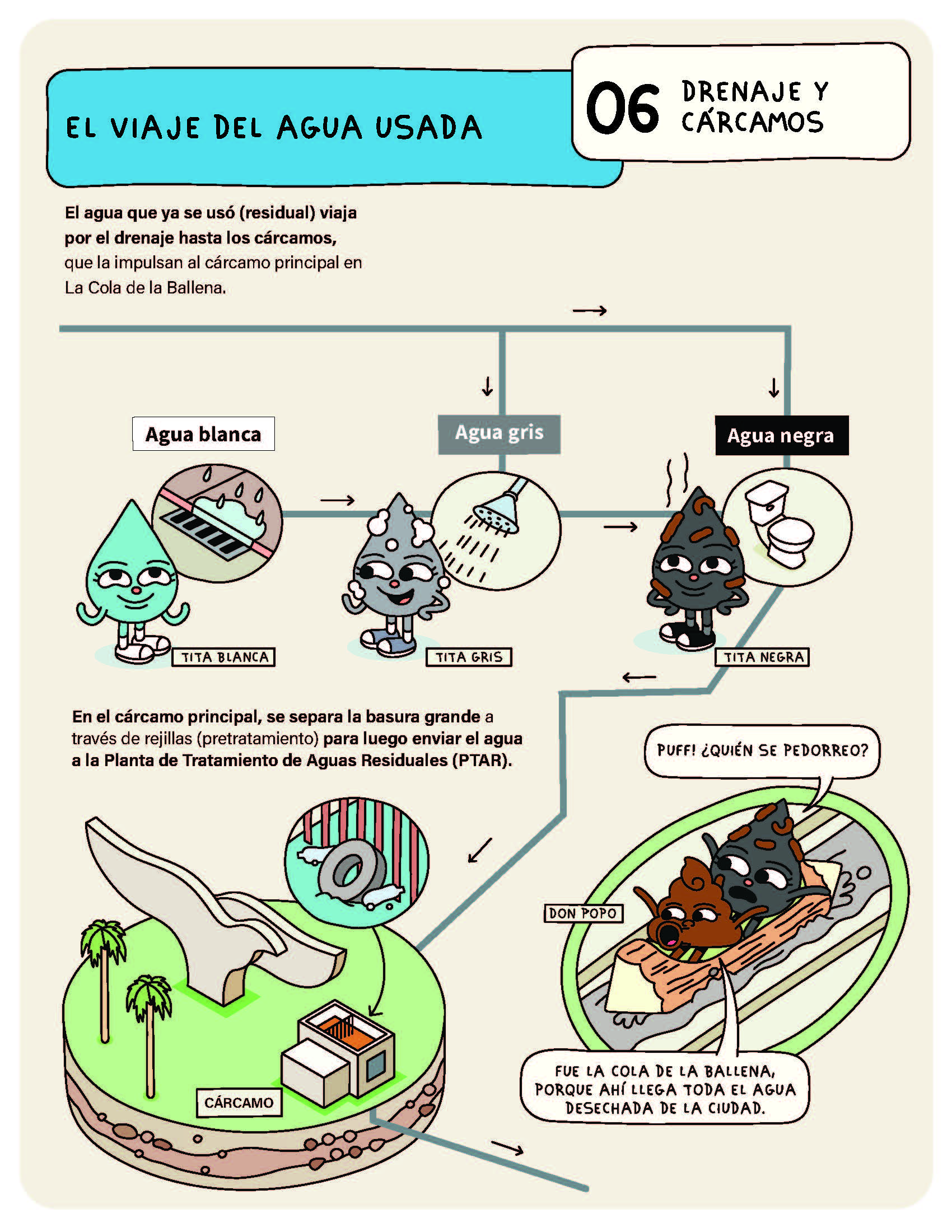 Urban water cycle — used water journey